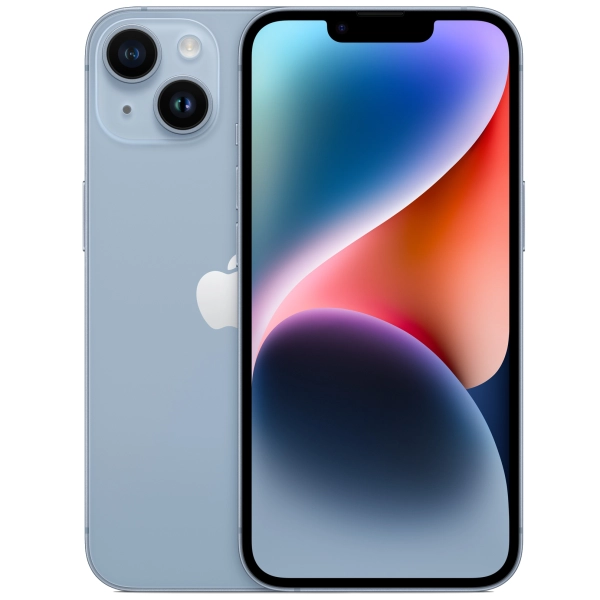 iPhone-14-Blue.webp iPhone 14 (256GB/6GB; 12MP Dual Camera; 3279mAh - Certified Renewed) - Image 1